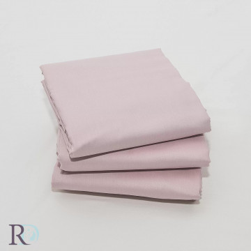 Cearșaf de pat fără elastic, 100% bumbac satin, roz, Roxyma Dream