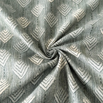 Lenjerie de pat JoJo Home LFG-36 verde salvie / gri - detaliu material finet gros