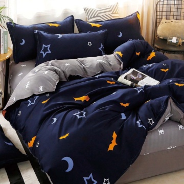 Lenjerie Pat Policotton 4 Piese | Johnny Home | Night Sky | Bleumarin | 200×230 cm