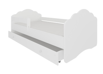 Pat copii ADRK CASIMO – 70x140 cm – Alb – fotografie de catalog, imagine 100649064