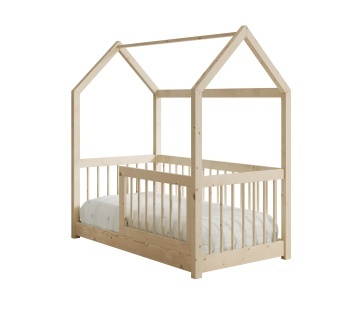 Pat copii ADRK Graja House – 70x140 cm – Pin – SKU CH-GRA-P-140