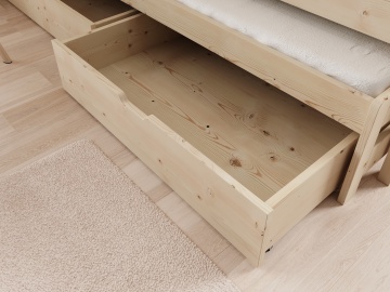 Pat copii ADRK Orio – 80x180 cm – Pin – vedere generală a produsului – cadru alternativ al produsului