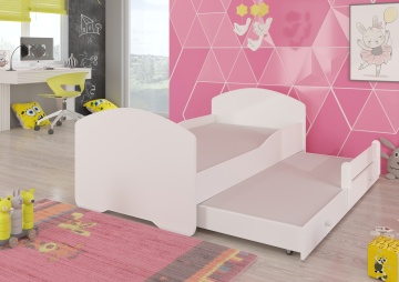 Pat copii ADRK PEPE II – 80x160 cm – Alb – fotografie de catalog a modelului