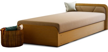 Pat ELTAP Parys, 80x190 cm, bej, Alova 66 BONELL INTEGRATĂ – imagine de prezentare din galeria produsului – cadru alternativ al produsului