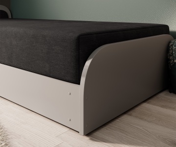 Pat ELTAP Parys GR, 80x190 cm, negru, Alova 04 BONELL INTEGRATĂ – prezentare alternativă a modelului – cadru alternativ al produsului