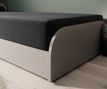Pat ELTAP Parys GR, 80x190 cm, negru, Sawana 14 BONELL INTEGRATĂ – prezentare finală din galeria produsului – cadru alternativ al produsului