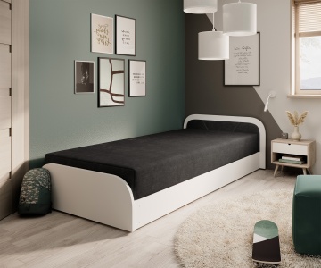 Pat ELTAP Parys W, 80x190 cm, negru, Alova 04 BONELL INTEGRATĂ – fotografie de catalog a modelului