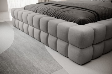 Pat tapițat ELTAP Dizzle Bed, 160x200 cm, gri, Touch 03 – vedere generală a produsului