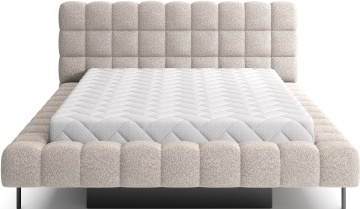 Pat tapițat ELTAP Magentta, 140x200 cm, bej, Royal 18 – vedere generală a produsului