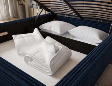 Pat tapițat ELTAP Pesillo Bed, 160x200 cm, bleumarin, Modullo 40 – vedere suplimentară a modelului – cadru alternativ al produsului