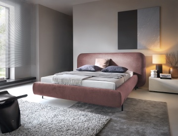 Pat tapițat ELTAP Pointt, 160x200 cm, roz, Paolli 24 – fotografie de catalog a modelului