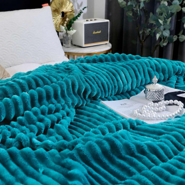 patura cocolino de culoare turquoise