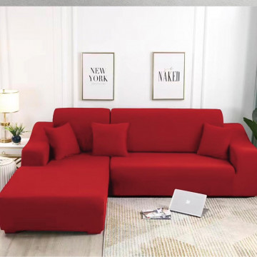 set 2 huse pentru coltar culoare rosu