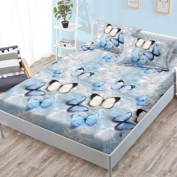 Set cearceaf cu elastic + 2 fețe de pernă, 3 piese, policoton, G-276