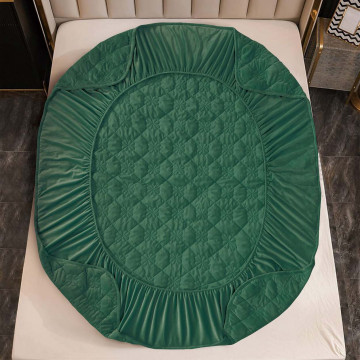 husa de pat de culoare verde