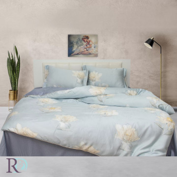 Lenjerie de pat Victoria, 100% Tencel, bleu, Roxyma Dream