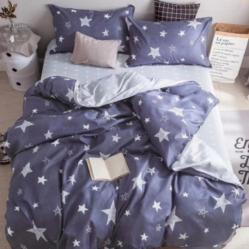 Lenjerie Pat Policotton 4 Piese | Johnny Home | Starry Night | Mov | 200×230 cm