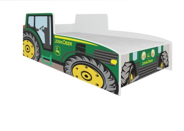 Pat copii ADRK TRACTOR GREEN – 80x160 cm – Verde – fotografie de catalog a modelului
