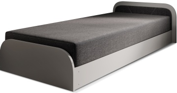 Pat ELTAP Parys GR, 80x190 cm, gri închis, Sawana 05 BONELL INTEGRATĂ, CU LADĂ, SKU BE-PA-RT-GR-05SA