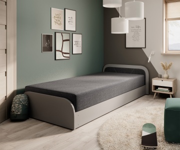 Pat ELTAP Parys GR, 80x190 cm, gri închis, Sawana 05 BONELL INTEGRATĂ – fotografie de catalog a modelului
