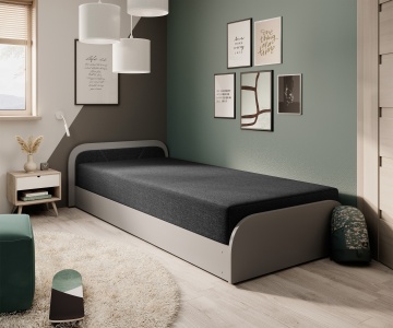 Pat ELTAP Parys GR, 80x190 cm, negru, Sawana 14 BONELL INTEGRATĂ – prezentare a produsului dintr-un alt cadru – cadru alternativ al produsului