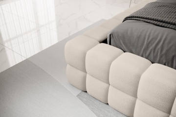 Pat tapițat ELTAP Dizzle Bed, 140x200 cm, bej, Touch 18 – imagine de prezentare din galeria produsului