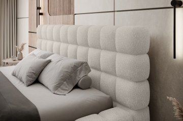 Pat tapițat ELTAP Dizzle Bed, 160x200 cm, bej, Jaffray 18 – fotografie suplimentară de catalog
