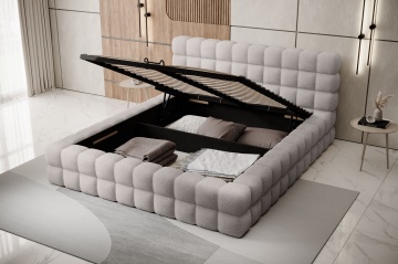 Pat tapițat ELTAP Dizzle Bed, 160x200 cm, gri, Jaffray 03 – vedere suplimentară a modelului
