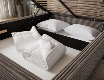 Pat tapițat ELTAP Pesillo Bed, 140x200 cm, bej, Modullo 20 – vedere suplimentară a modelului – cadru alternativ al produsului