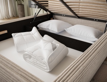 Pat tapițat ELTAP Pesillo Bed, 180x200 cm, bej, Modullo 18 – vedere suplimentară a modelului – cadru alternativ al produsului