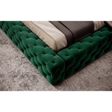 Pat tapițat ELTAP Princce, 140x200 cm, verde, Lukso 35 – fotografie suplimentară de catalog
