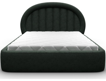 Pat tapițat ELTAP Tapedo Bed, 160x200 cm, verde închis, Amore 35 – vedere generală a produsului