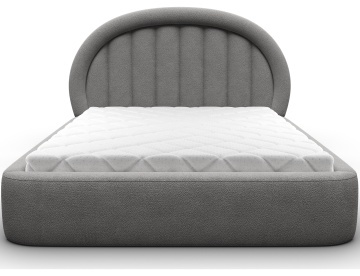Pat tapițat ELTAP Tapedo Bed, 180x200 cm, gri, Amore 04 – vedere generală a produsului