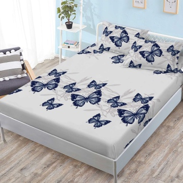 Set cearceaf cu elastic + 2 fețe de pernă, 3 piese, policoton, G-259