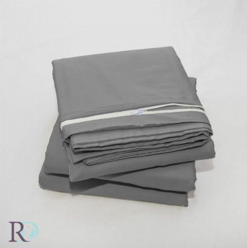 Husă de pilotă, 100% bumbac satin, gri închis, Roxyma Dream