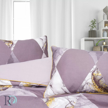 Detaliu lenjerie de pat Euridice, 100% bumbac satin