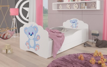 Pat copii ADRK CASIMO – 70x140 cm – Alb – fotografie de catalog, imagine 100642146