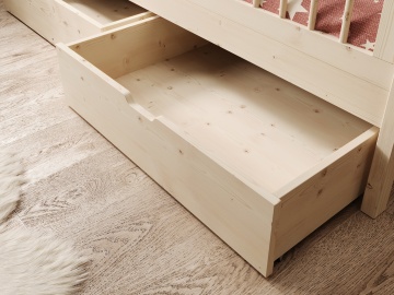 Pat copii ADRK Flora – 80x180 cm – Pin – vedere generală a produsului – cadru alternativ al produsului