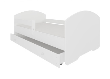 Pat copii ADRK PEPE – 70x140 cm – Alb – prezentare suplimentară