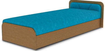 Pat ELTAP Parys, 80x190 cm, albastru, Alova 29 BONELL INTEGRATĂ – imagine de prezentare din galeria produsului – cadru alternativ al produsului