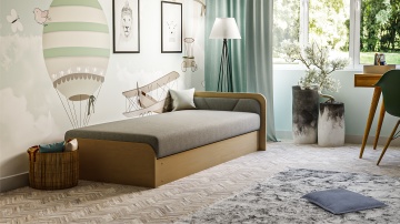 Pat ELTAP Parys, 80x190 cm, gri, Sawana 21 BONELL INTEGRATĂ – imagine suplimentară din galeria modelului – cadru alternativ al produsului