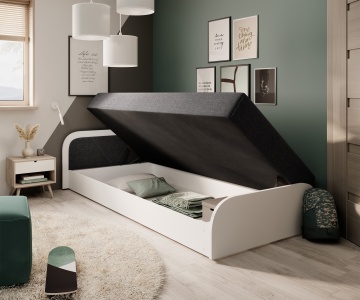 Pat ELTAP Parys W, 80x190 cm, gri închis, Sawana 05 BONELL INTEGRATĂ – vedere generală a produsului – cadru alternativ al produsului