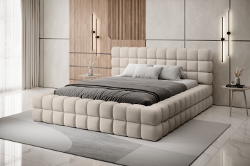 Pat tapițat ELTAP Dizzle Bed, 140x200 cm, bej, Touch 18 – fotografie de catalog a modelului