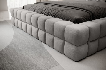 Pat tapițat ELTAP Dizzle Bed, 160x200 cm, gri, Amore 03 – vedere generală a produsului