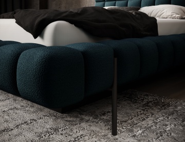 Pat tapițat ELTAP Magentta, 180x200 cm, albastru, Amore 40 – prezentare a produsului dintr-un alt cadru