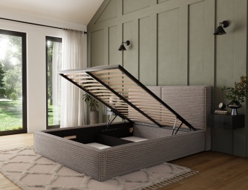 Pat tapițat ELTAP Pesillo Bed, 160x200 cm, bej, Modullo 20 – imagine de prezentare din galeria produsului – cadru alternativ al produsului