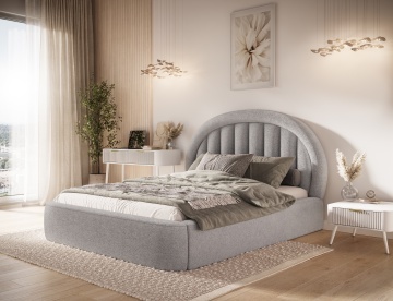Pat tapițat ELTAP Tapedo Bed, 180x200 cm, gri, Xillar 04 – imagine de prezentare din galeria produsului