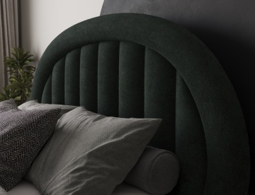 Pat tapițat ELTAP Tapedo Bed, 180x200 cm, verde închis, Amore 35 – prezentare a produsului dintr-un alt cadru
