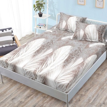 Set cearceaf cu elastic + 2 fețe de pernă, 3 piese, policoton, G-256