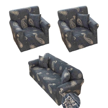 set huse fotolii si canapea culoare gri inchis